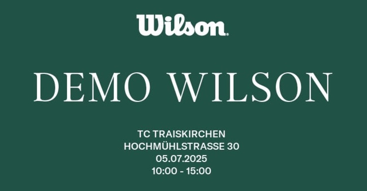 WILSON Demo Day - TESTEN und PROBIEREN